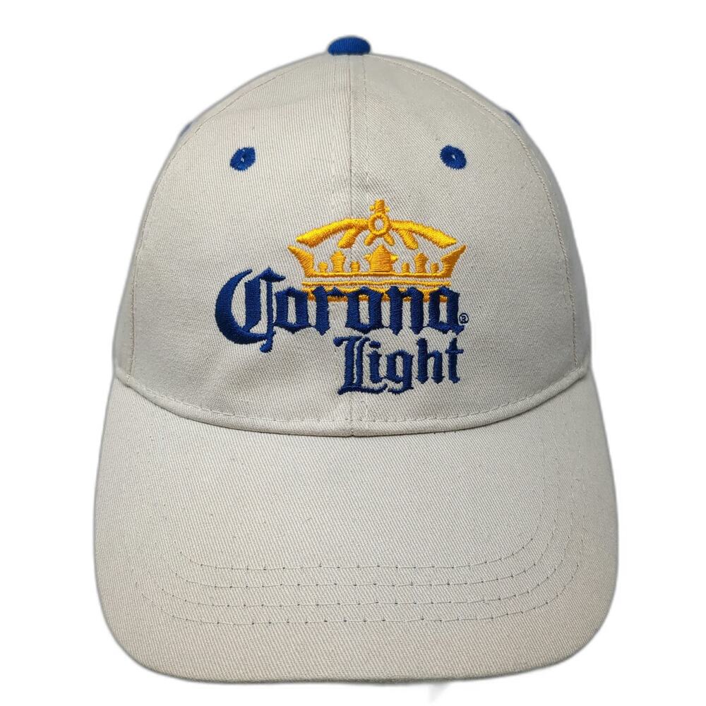 BDA Corona Light Baseball Cap Beige One Size Blue Under-Brim Strapback Hat